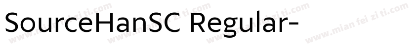 SourceHanSC Regular字体转换